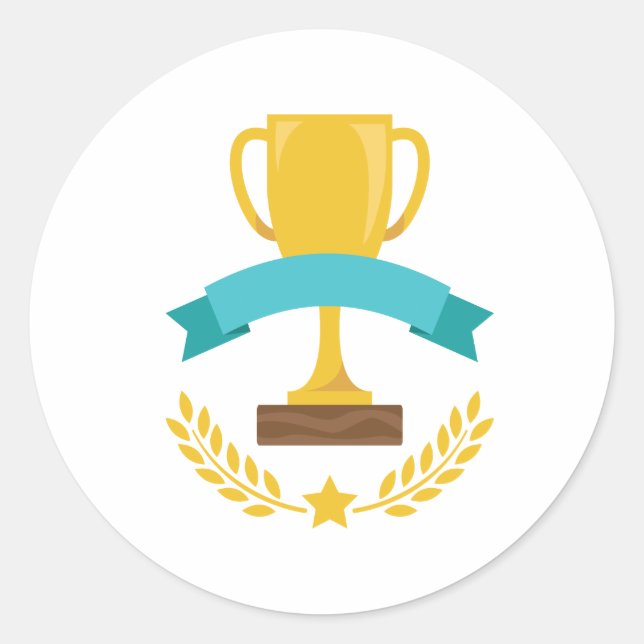 Pegatina Redonda Copa de Premios (Anverso)