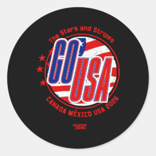 Pegatina Redonda Copa Mundial de la FIFA 2026 USA