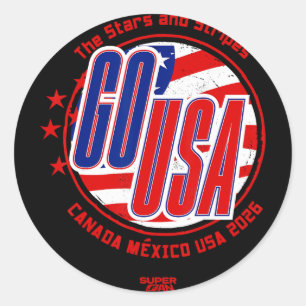 Pegatina Redonda Copa Mundial de la FIFA 2026 USA