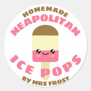 Pegatina Redonda Copas de hielo de Nepal