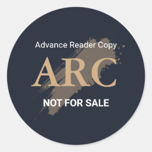 Pegatina Redonda Copia de lector avanzado ARC No para la venta del