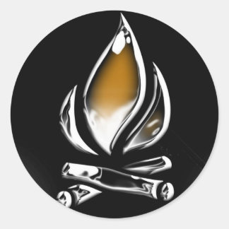 Pegatina Redonda copia de registros y incendios