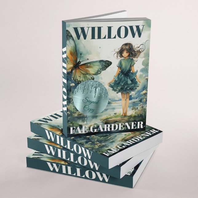 Pegatina Redonda Copia firmada de goteo de Purpurina de Relieve met (Teal Brushed Foil Faux Glitter Drip Signed Copy Classic Round Sticker)