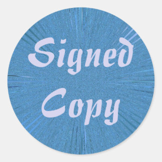 Pegatina Redonda Copia firmada - Pegatinas redondos (#2)