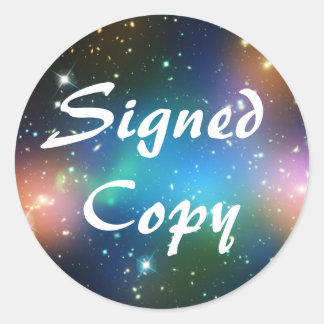 Pegatina Redonda Copia firmada por Sci Fi