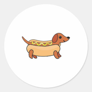 Pegatina Redonda Copiar copia de Daschund Copiar copia