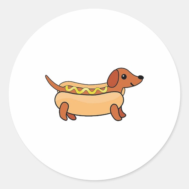 Pegatina Redonda Copiar copia de Daschund Copiar copia (Anverso)