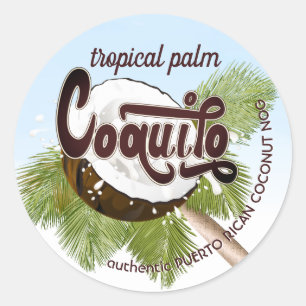 Pegatina Redonda Coquito
