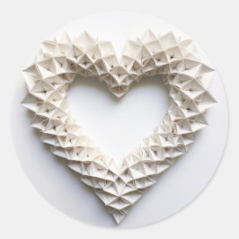 Pegatina Redonda Corazón 0037