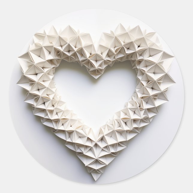 Pegatina Redonda Corazón 0037 (Anverso)