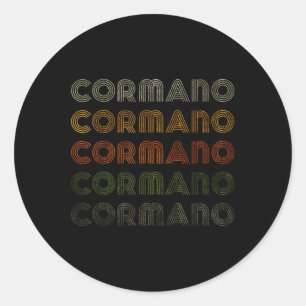 Pegatina Redonda Corazón de amor Cormano Tee Grunge Estilo Vintage