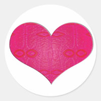 corazón de brillo rosa