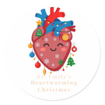 Corazón de Navidad Personalizado para Médicos