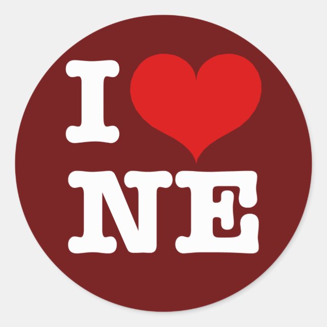 Pegatina Redonda ¡Corazón del noreste de Minneapolis! (Anverso)