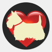 Corazón negro/blanco rojo/collar de Scottish Terri