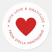 Corazón Rojo Minimalista Moderno 