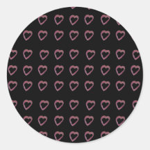 Corazones de pintalabios rosados calientes