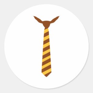 Pegatina Redonda Corbata