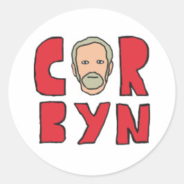 Pegatina Redonda Corbyn