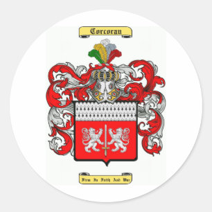 Pegatina Redonda corcoran