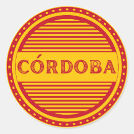 Pegatina Redonda Córdoba City Pride Emblem – Spanish Identity