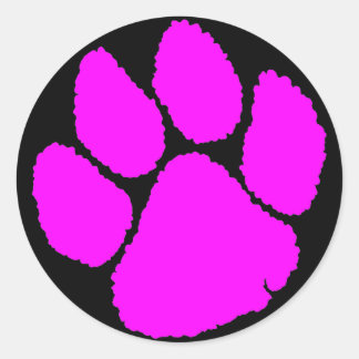 PEGATINA REDONDA COREY TIGER 1980 RETRO TIGER CLAW PINK
