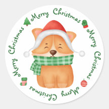 Corgi Puppy Santa Dog Cute Festividad Feliz Navida