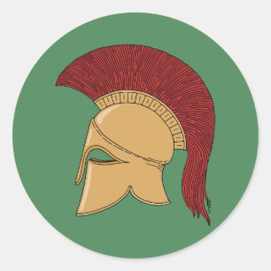 Pegatina Redonda Corinthian Helmet