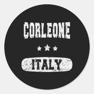 Pegatina Redonda Corleone Italia