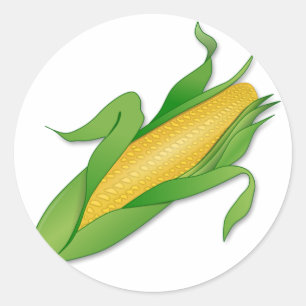 Pegatina Redonda Corn