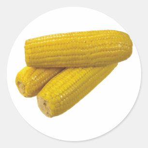 Pegatina Redonda Corn