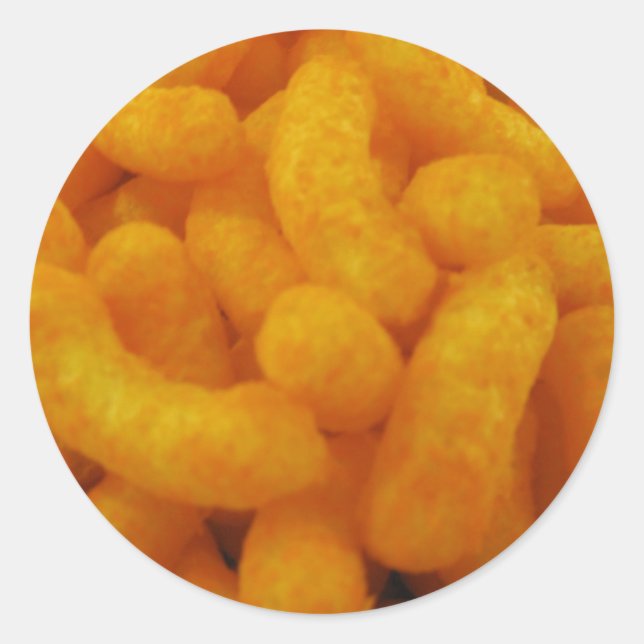 Pegatina Redonda Corn Curls (Anverso)