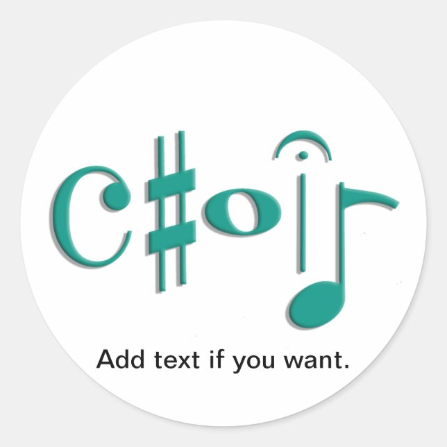 Pegatina Redonda coro (Anverso)