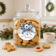 Corona de fiestas floral azul teal oscuro elegante