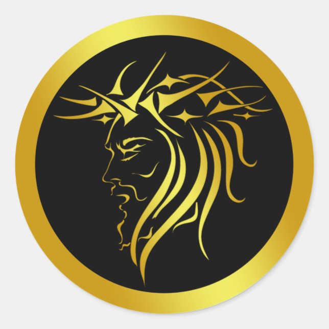 PEGATINA REDONDA CORONA DE LAS TORNAS (Anverso)