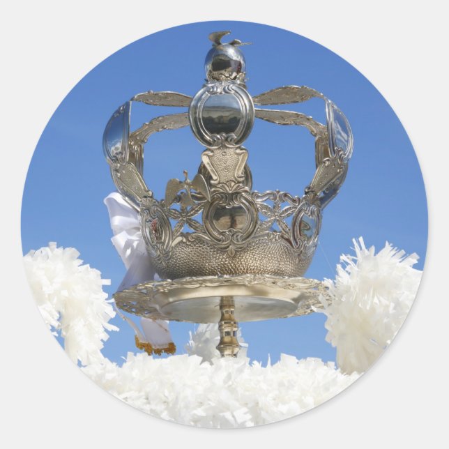 Pegatina Redonda Corona del Espíritu Santo (Anverso)