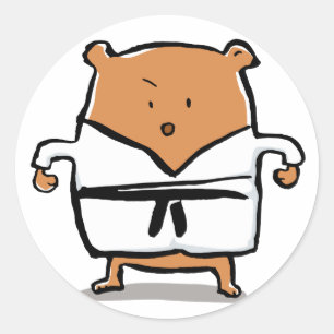 Pegatina Redonda correa negra