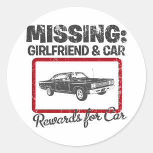 Pegatina Redonda Correcaminos 1969 de Plymouth