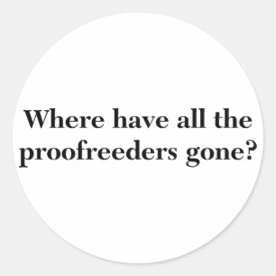 Pegatina Redonda Correctores de pruebas