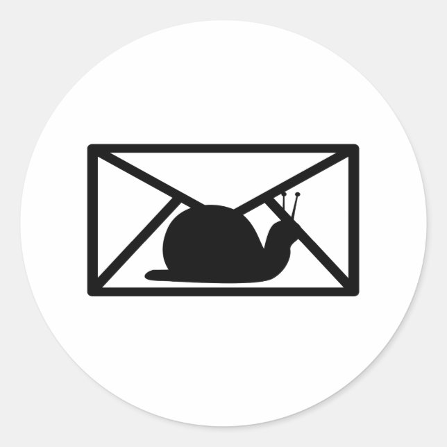 Pegatina Redonda correo de infiltración (Anverso)