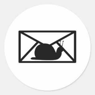 Pegatina Redonda correo de infiltración
