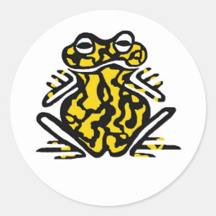 Pegatina Redonda Corroboree FROG - Anfibio - Australia