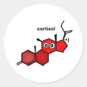 Pegatina Redonda Cortisol