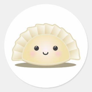 Pegatina Redonda Corto mandu coreano