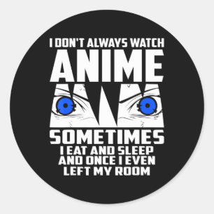 Pegatina Redonda Cosas para hombres Ropa de anime para hombres muje