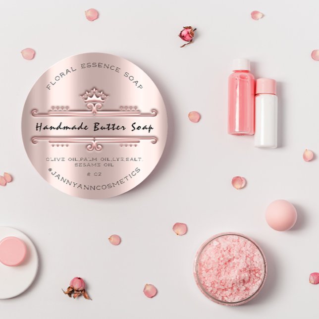 Pegatina Redonda Cosméticos de jabón de mantequilla maquillaje de R (Subido por el creador)