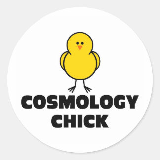 Pegatina Redonda Cosmología CHick