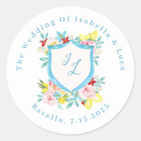 Costa de Amalfi Monograma Mediterráneo Cresta Boda