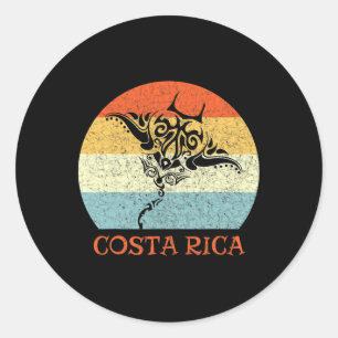Pegatina Redonda Costa Rica 