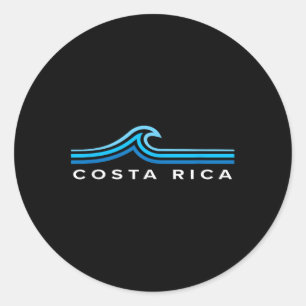 Pegatina Redonda #CostaRica: Hombres Vintage mujeres Chicas niños a